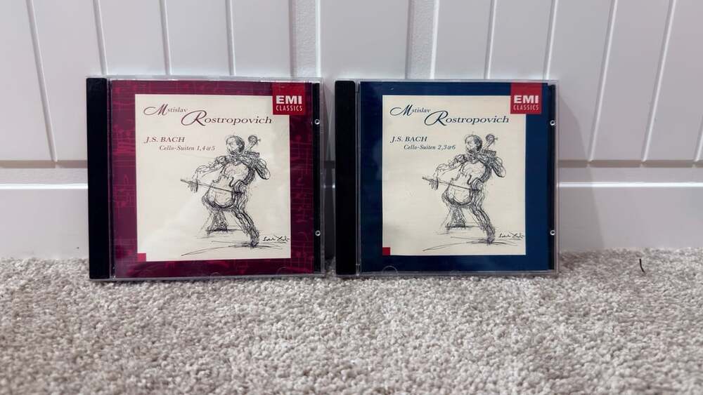 Mstislav Rostropovich J.S. Bach Cello Suites 1-6 2-CD Set EMI Classics